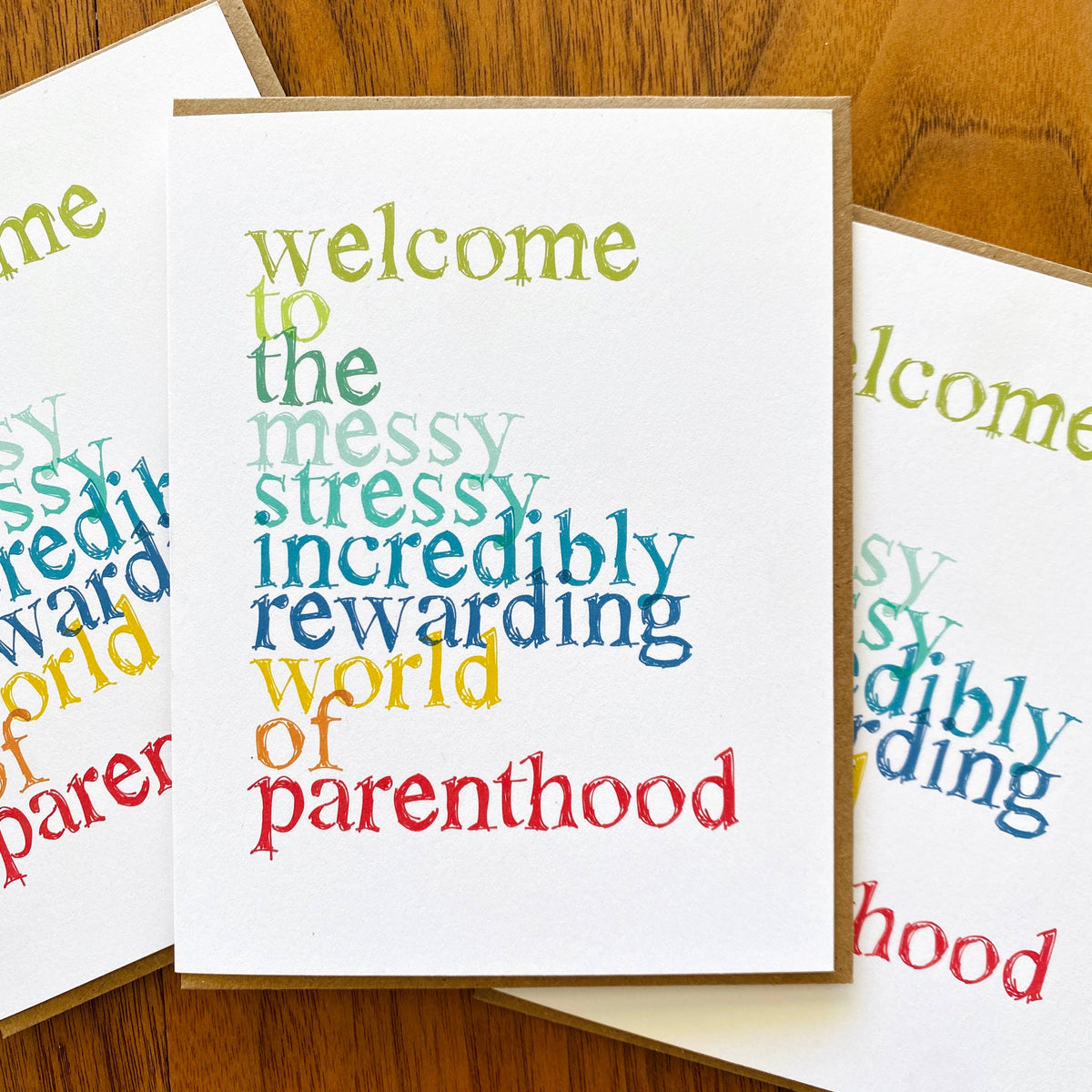 Messy Stressy Parenthood New Baby Greeting Card