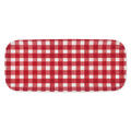 Gingham Red 15" Melamine Rectangle Tray