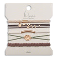 "Climb" Natural Colors with Gold Mountain Accent hair Tie Bracelets- K'lani hair tie bracelets