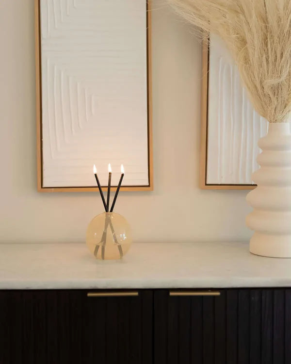 Everlasting Pampas Neva Vase (Opaque)