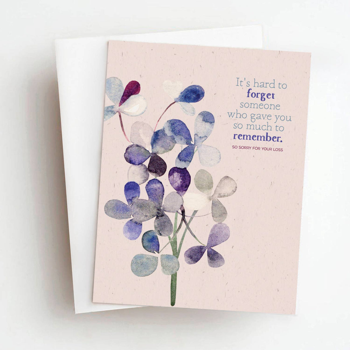 Forget Me Not Sympathy Greeting Card