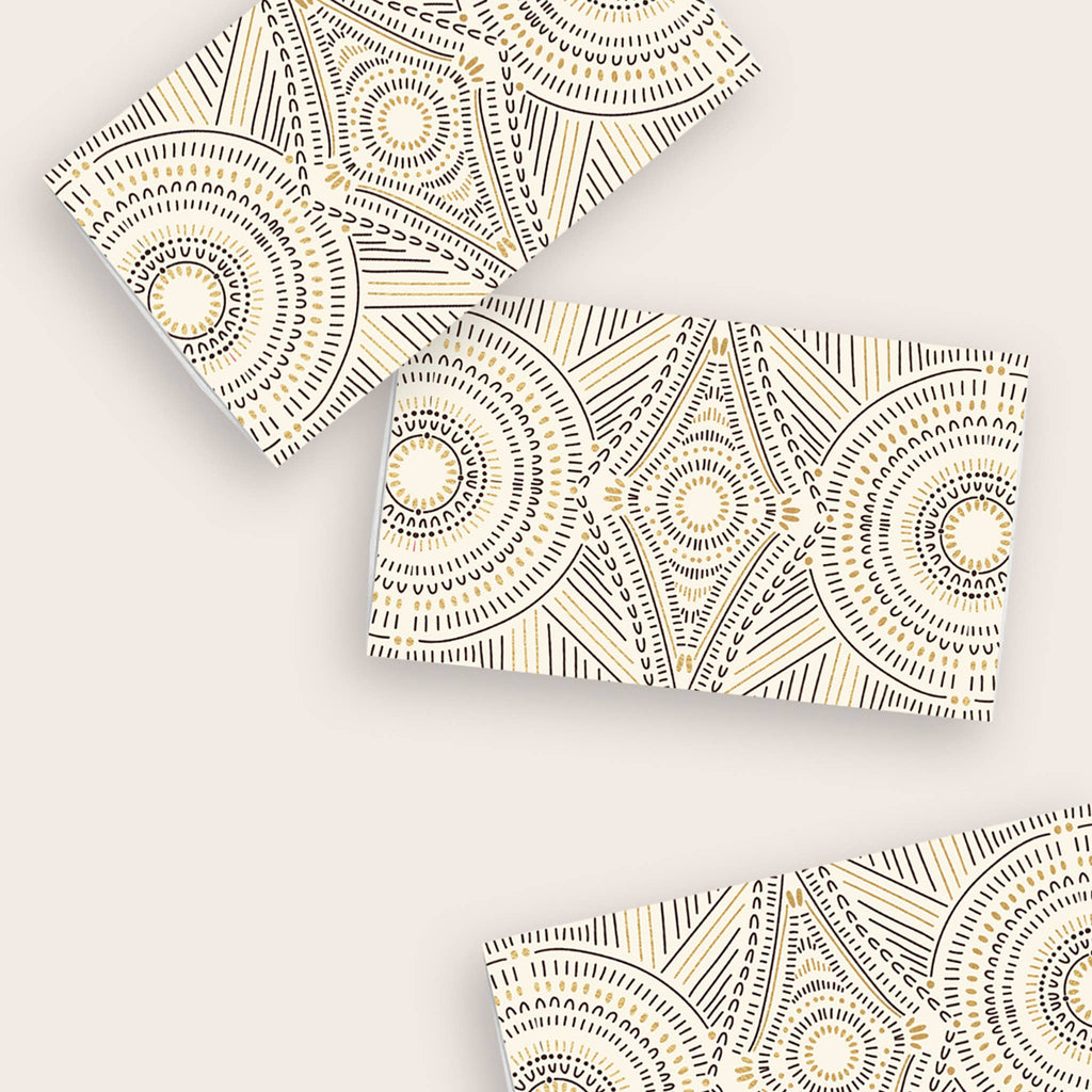 Intricate Gold Foil Large Matchbox