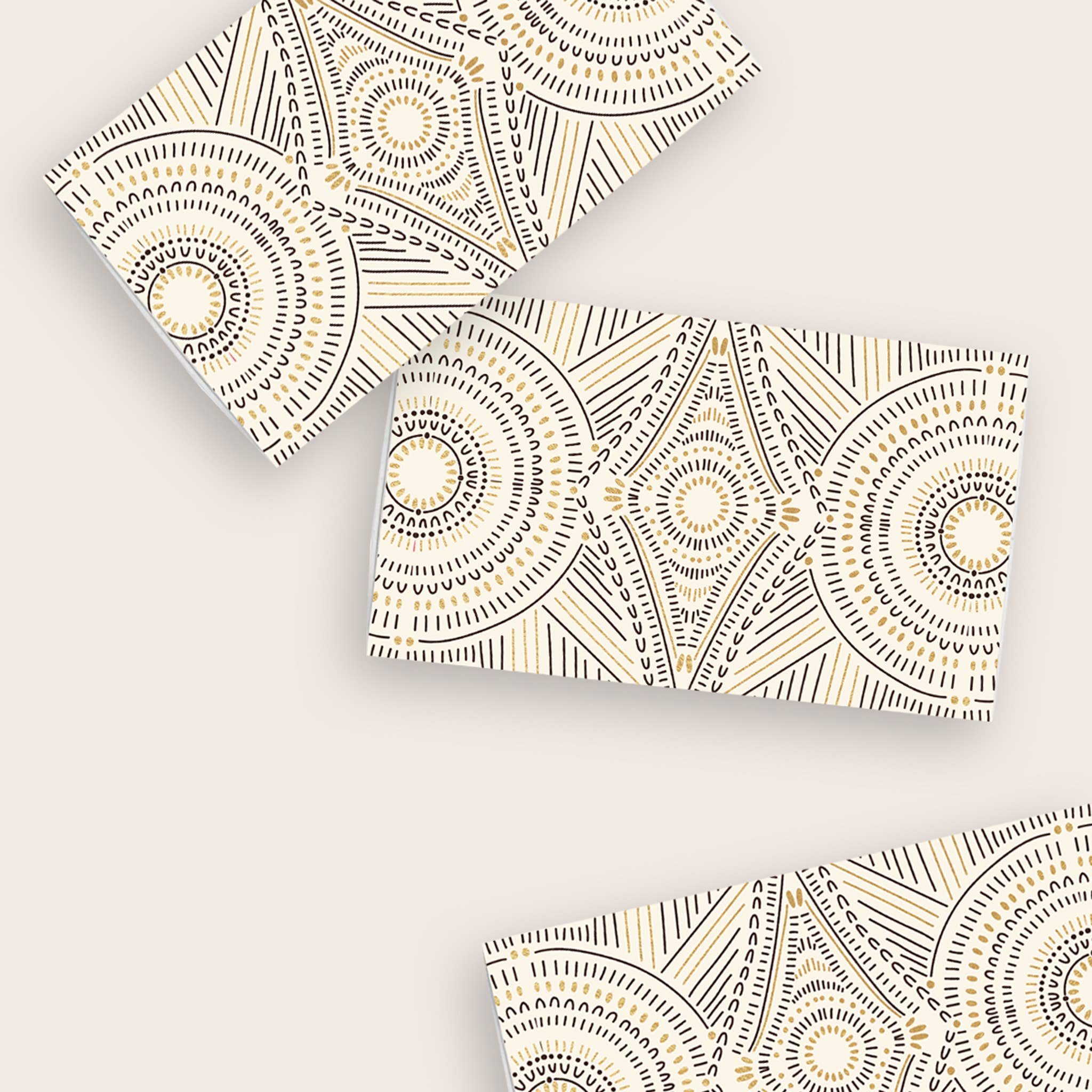 Intricate Gold Foil Large Matchbox