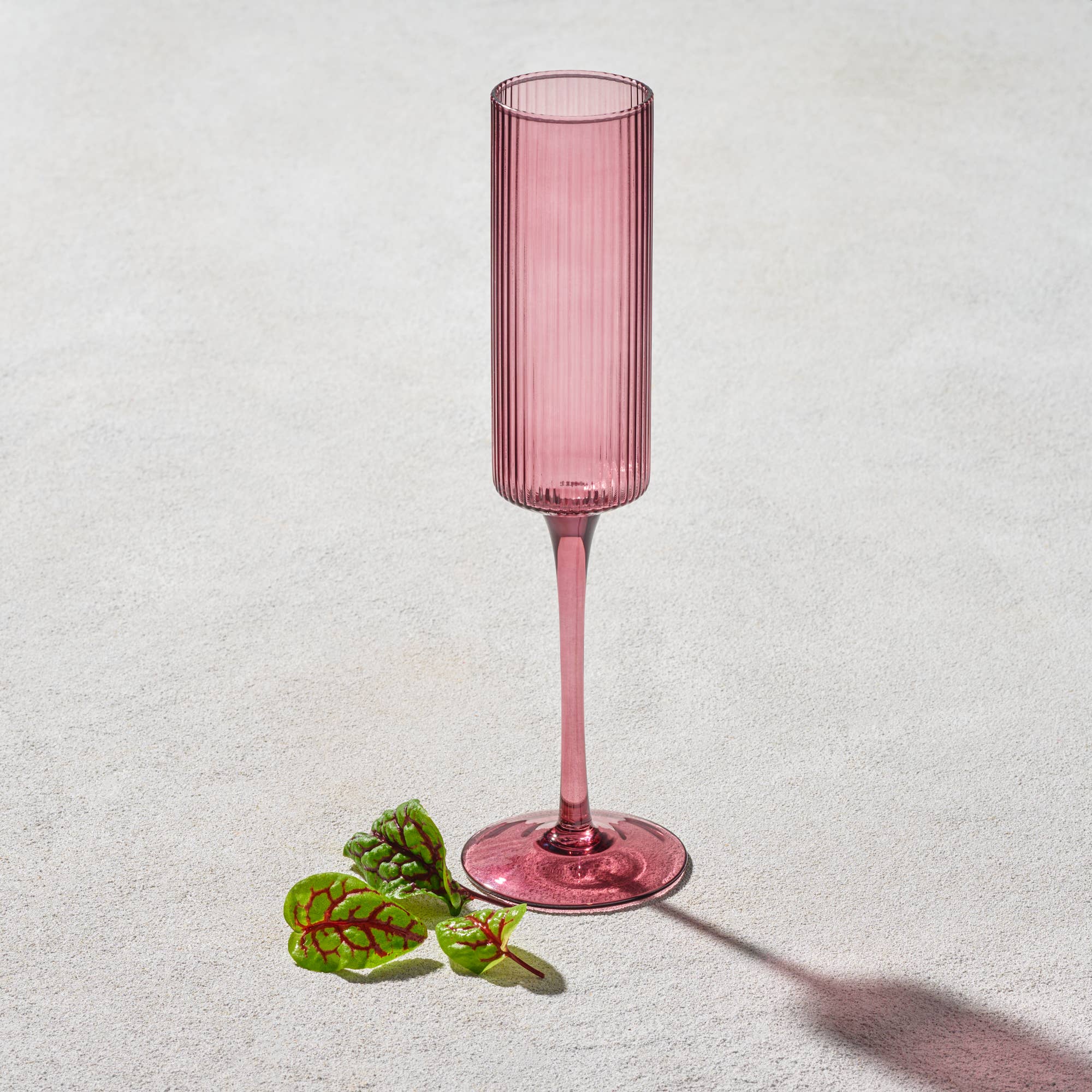 Malibu, Ribbed Glass, Plum, 17oz Wine glass