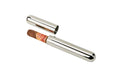 Stainless Steel Cigar Tube with Black Pouch-Groomsmen's Gift