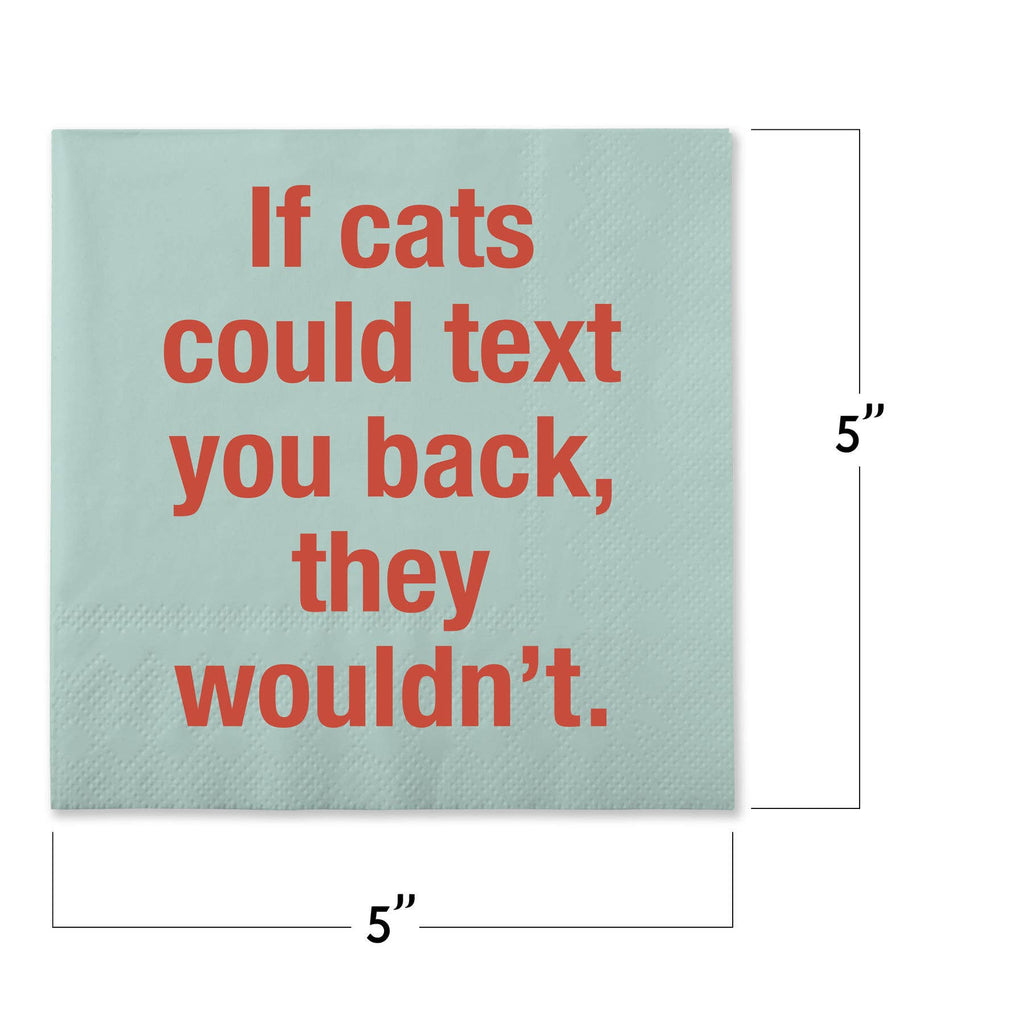 If Cats Could Text...Funny Napkins