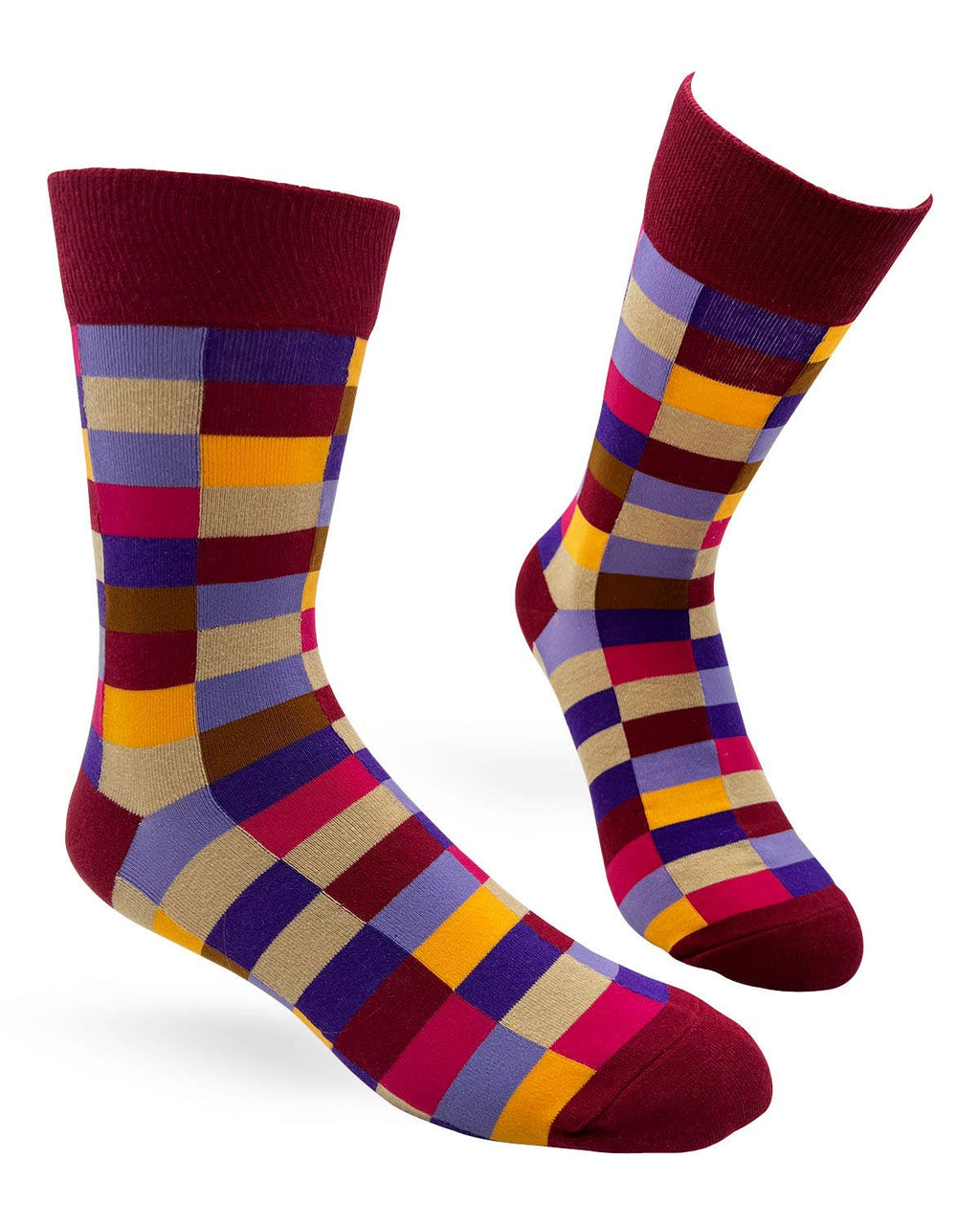 Colorful Grid Men's Socks