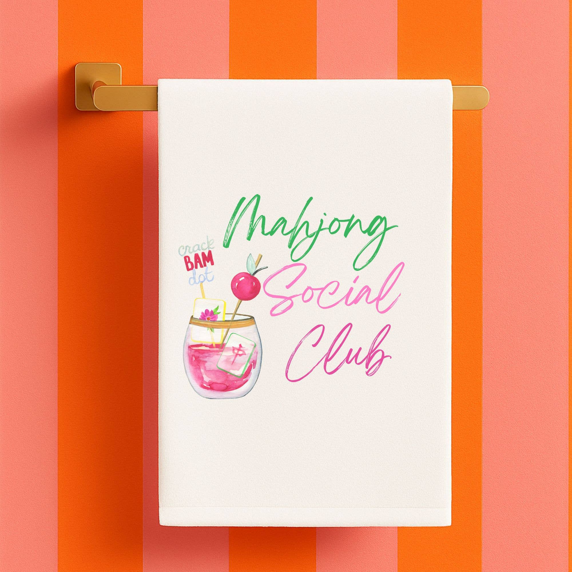 Mahjong Social Club towel