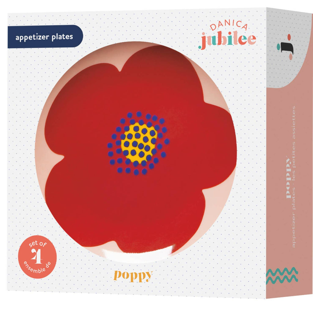 Poppy Appetizer Plates Assorted