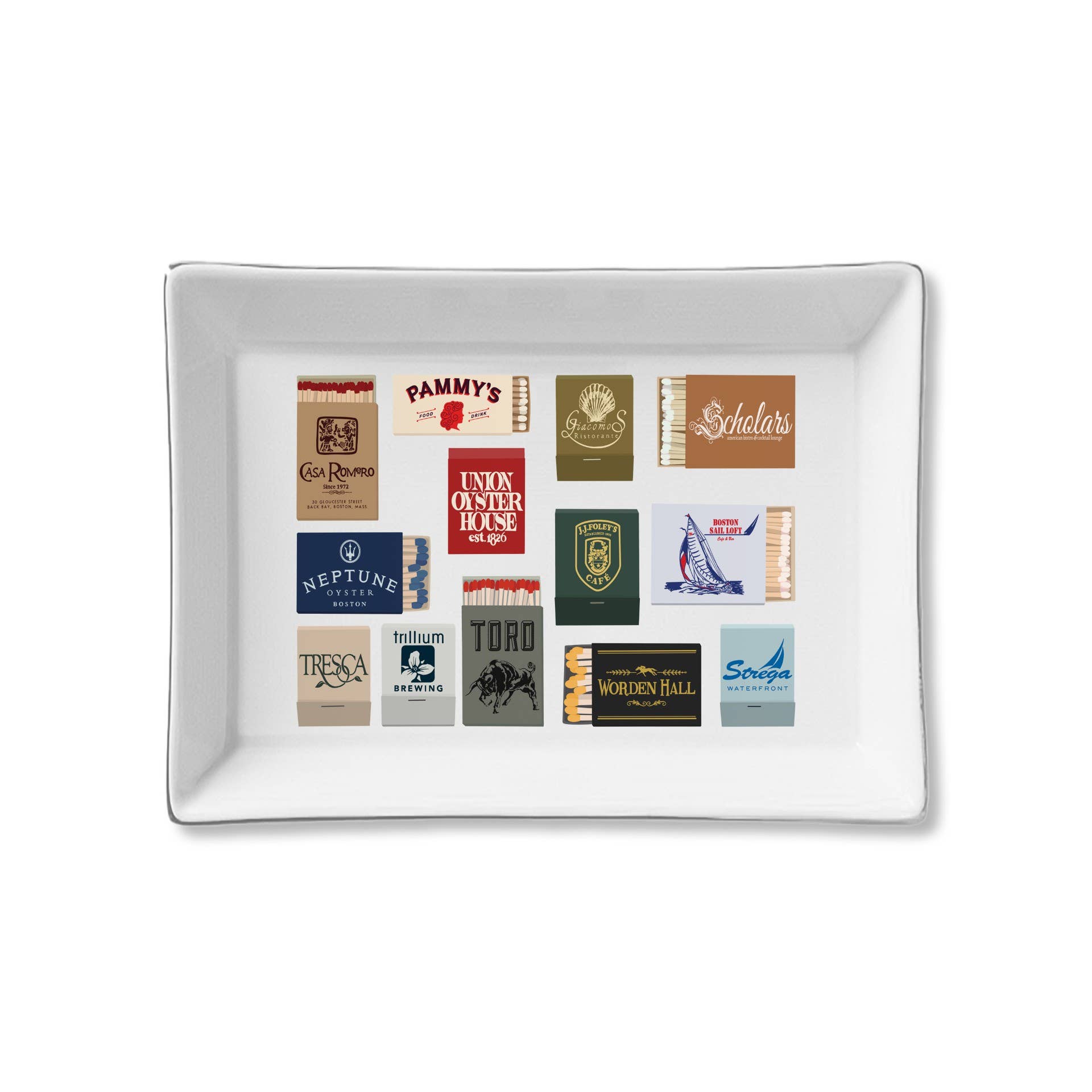 Ceramic Tray - Matches Boston