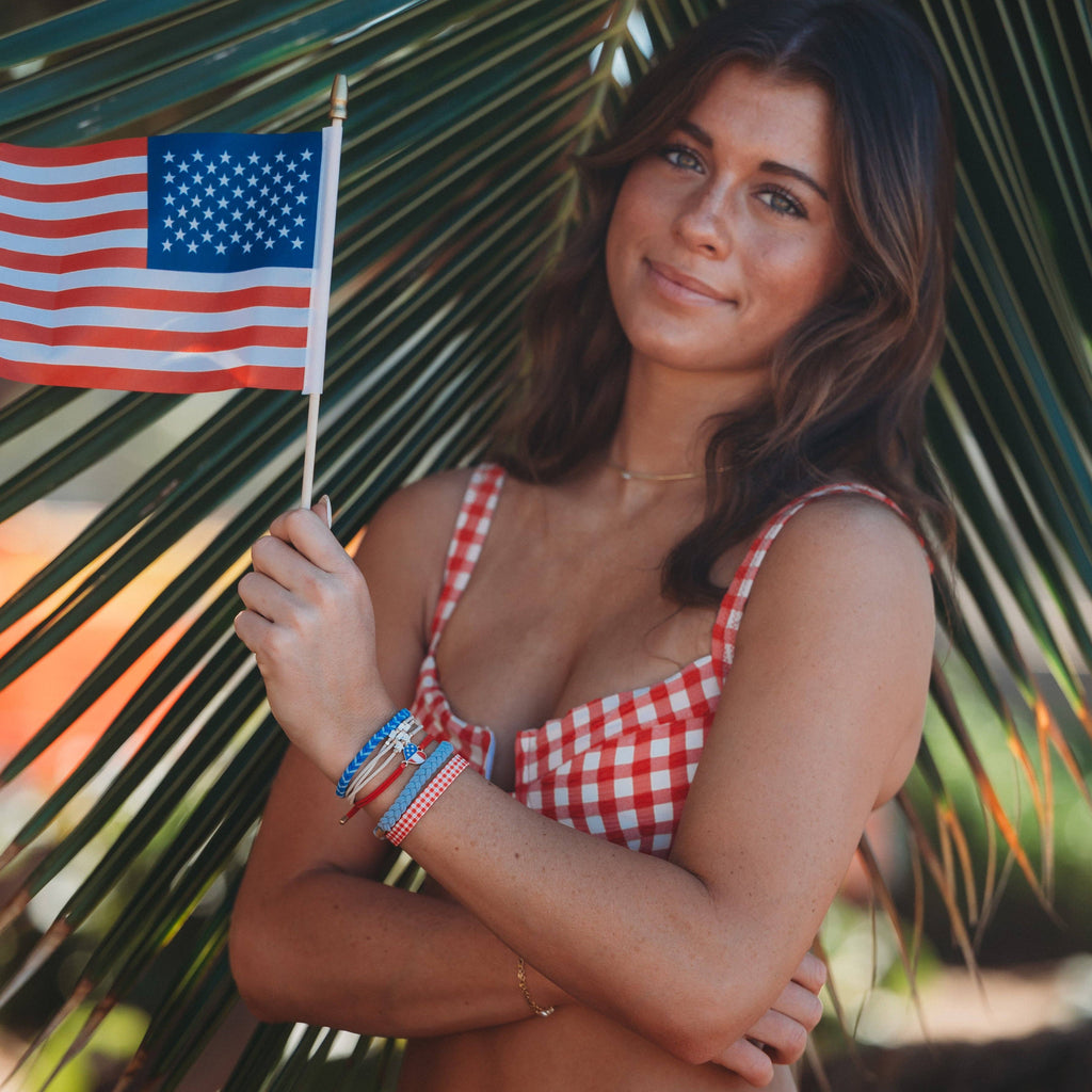 "Free" Patriotic Hair Tie Bracelets-K'lani hair tie bracelets