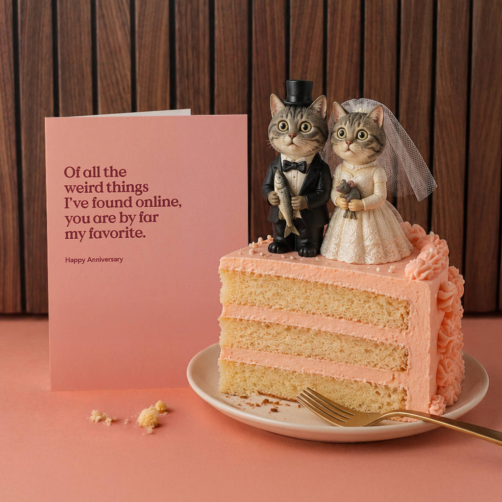 Of All the Weird Things Anniversary Card