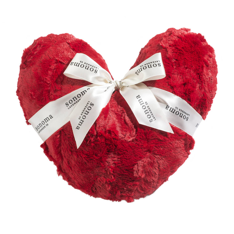 Warming Heart Pillow 12" - Lavender Cardinal Red