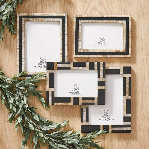 4 x 6 Horn Photo Frame - Patterned -