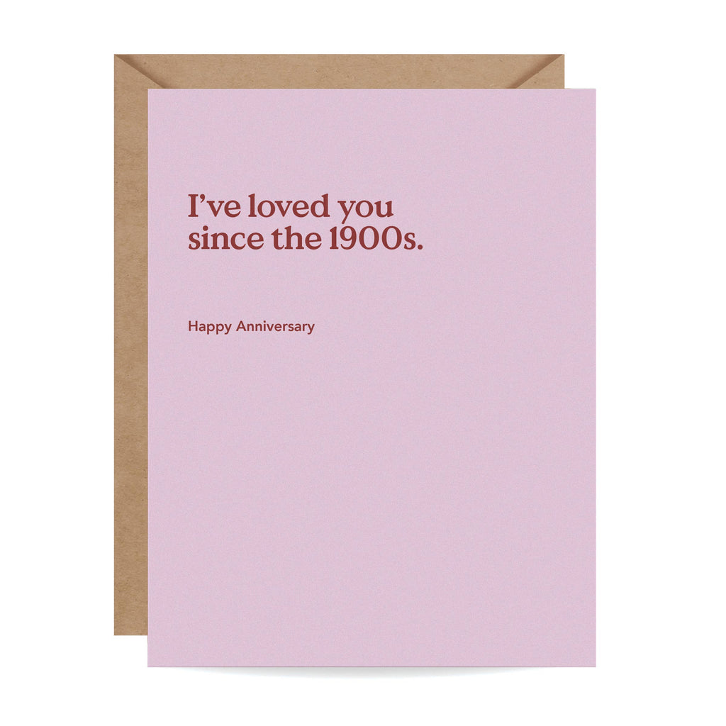 Since The 1900s Anniversary Card