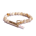 Polished Coral Jade Intention Bracelet - Wishbeads