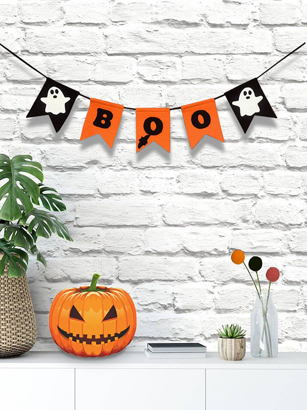 Halloween Boo Banner with Ghost