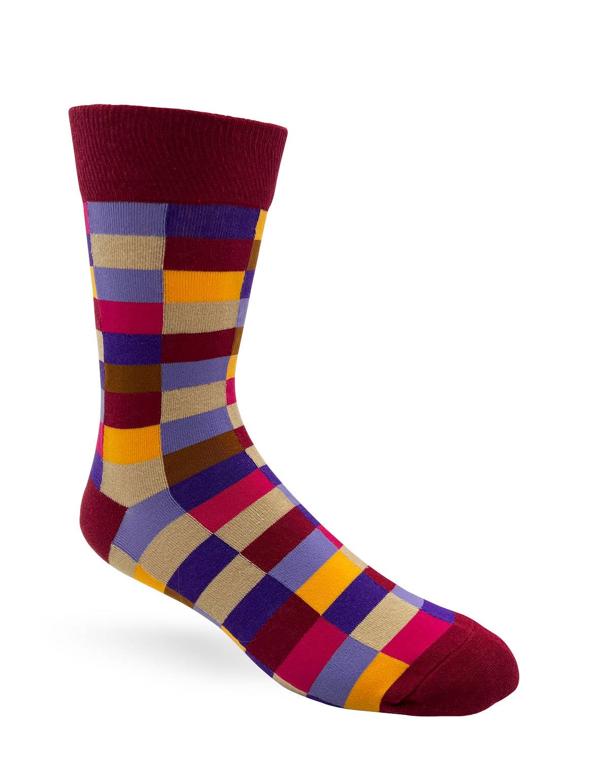 Colorful Grid Men's Socks