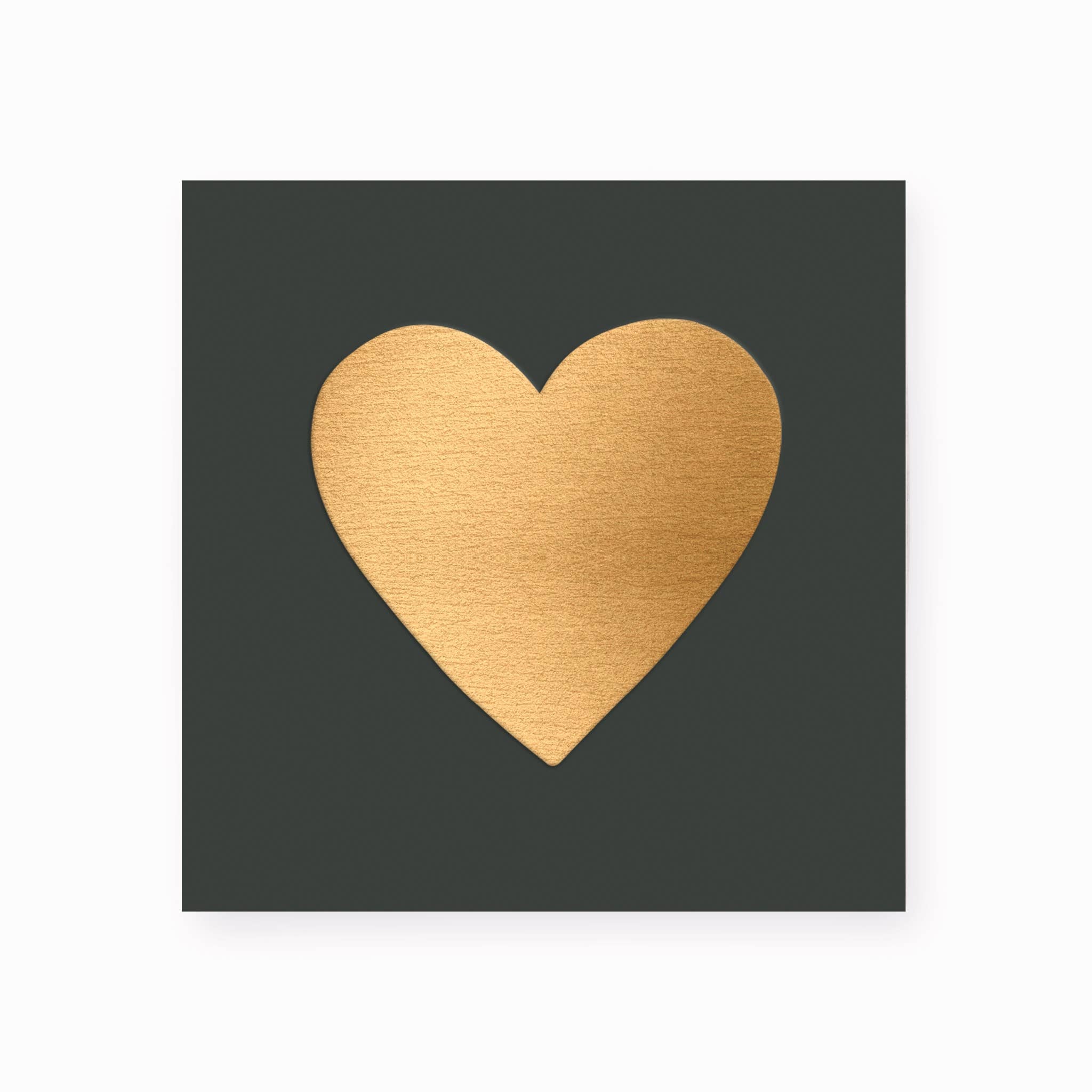 Embossed Gold Heart Design Decorative Matchbox