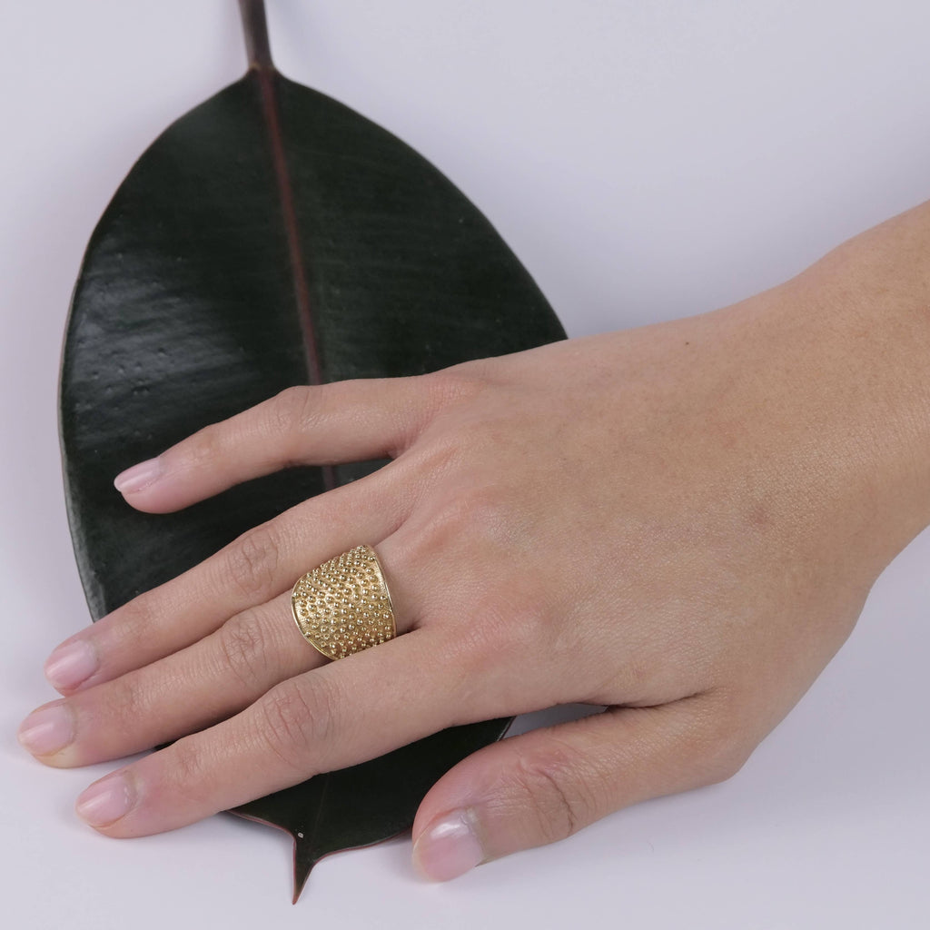 Baizaar - Brass Speckle Ring