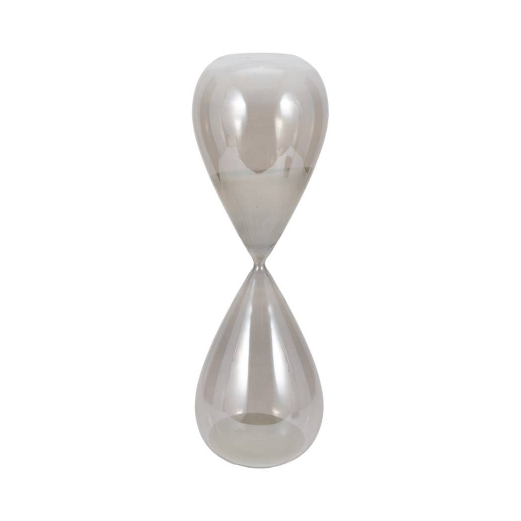 Large Teardrop Silhouette Hourglass - Grey, 20 in.