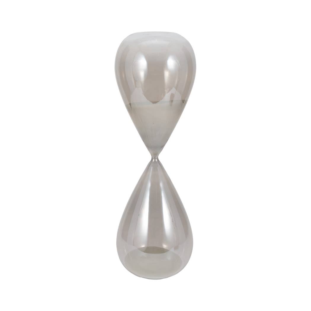 Large Teardrop Silhouette Hourglass - Grey, 20 in.