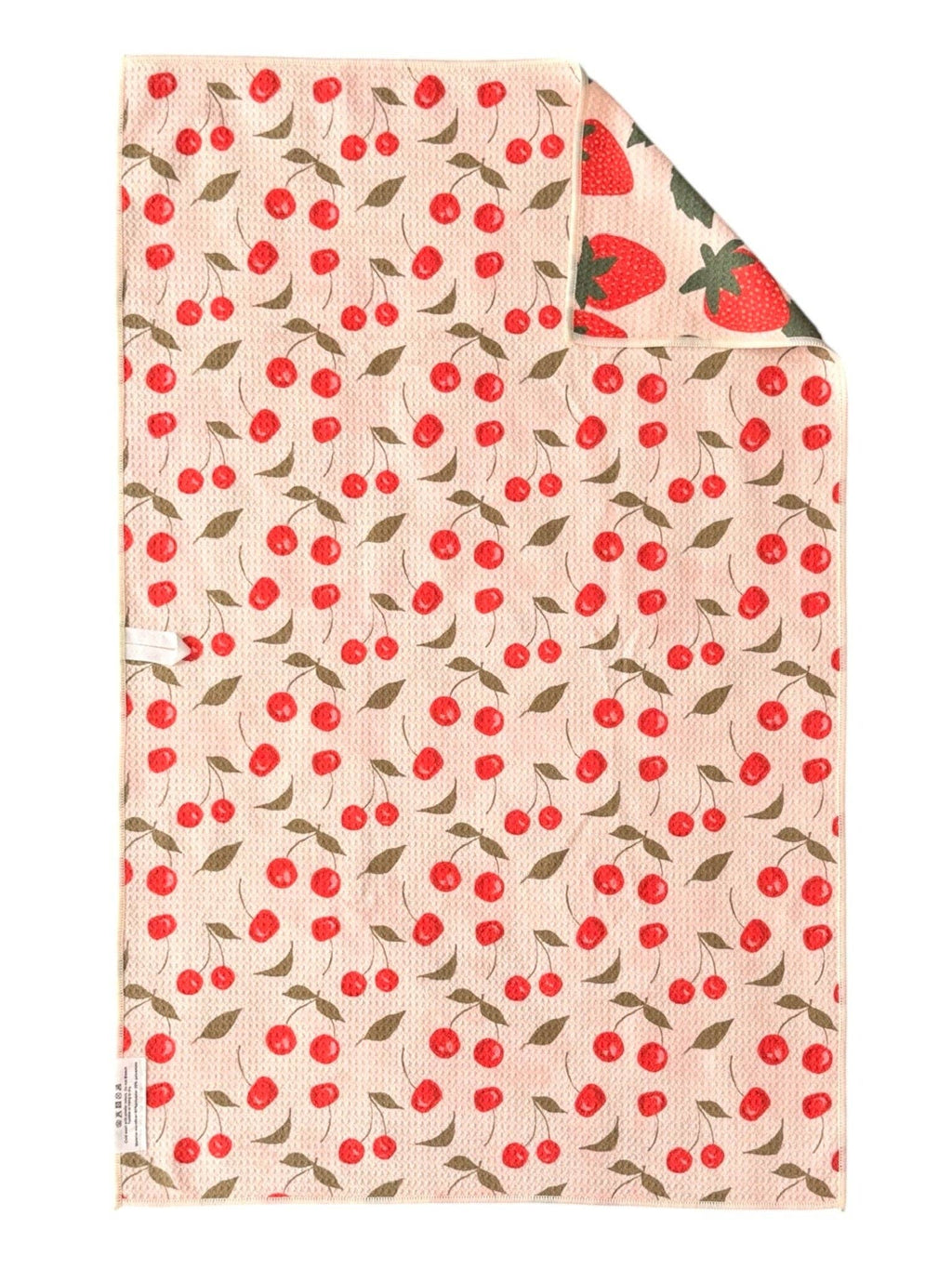 Berries & Cherries: Reversible Hand Towel -Crae.Home -