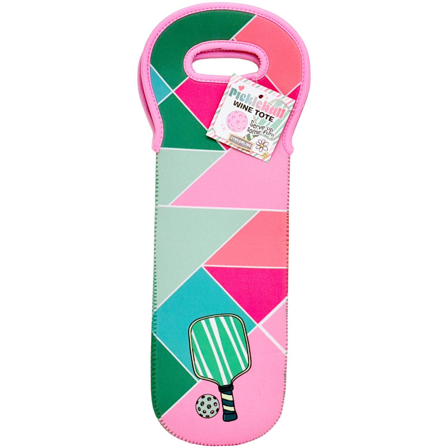 Pickleball Rally Wine Tote