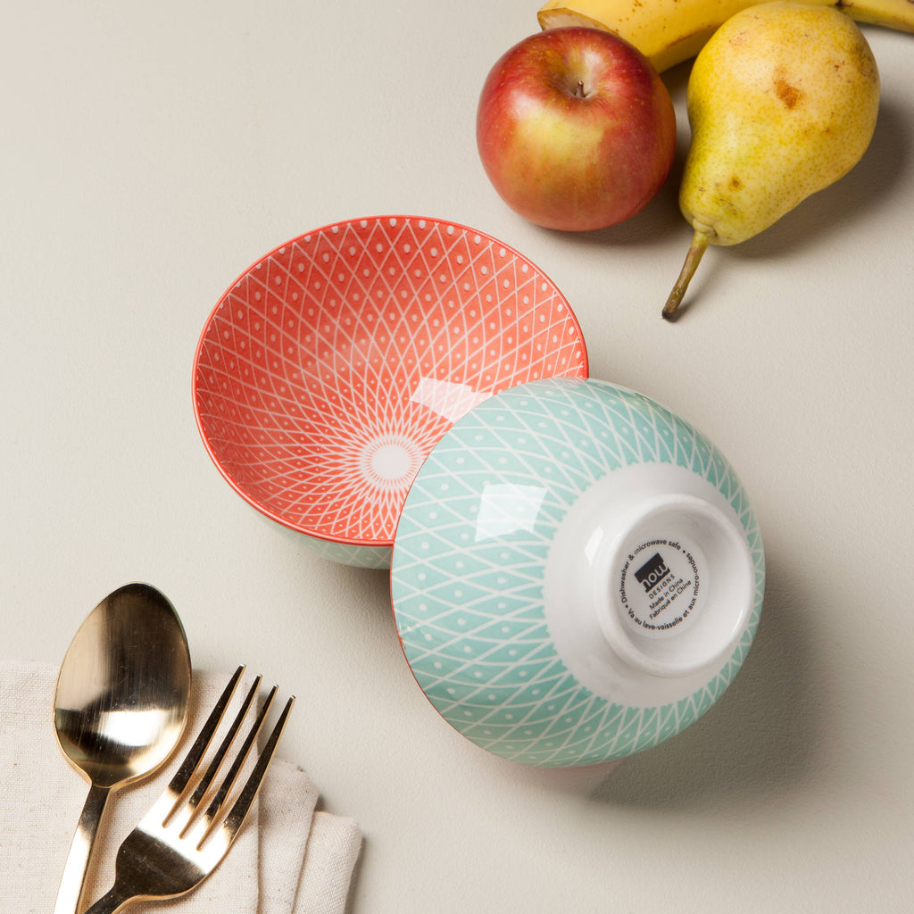 Geo Pink Bowl 4 inch