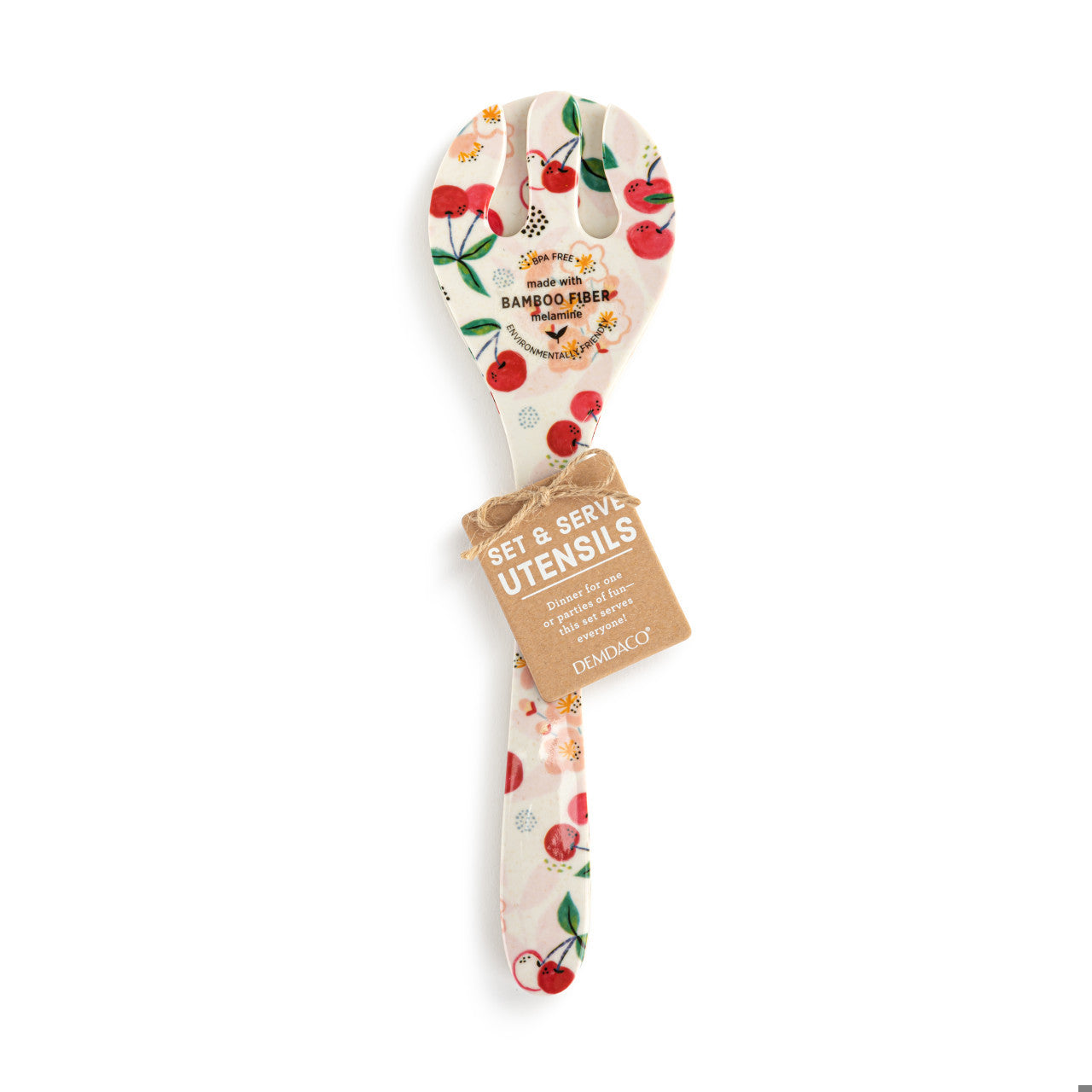 Cherry Bamboo Melamine Utensil Set