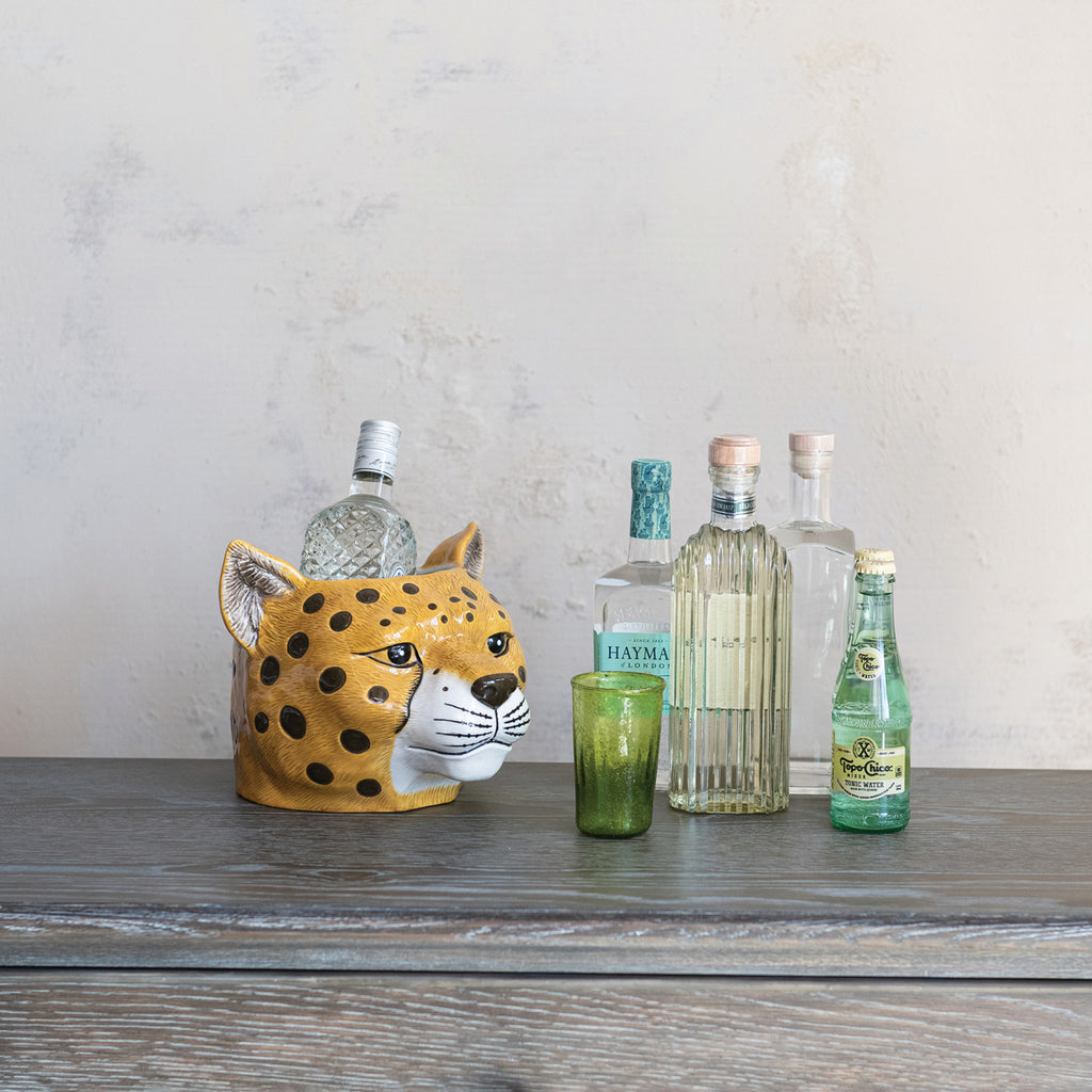 Cheetah Head Planter