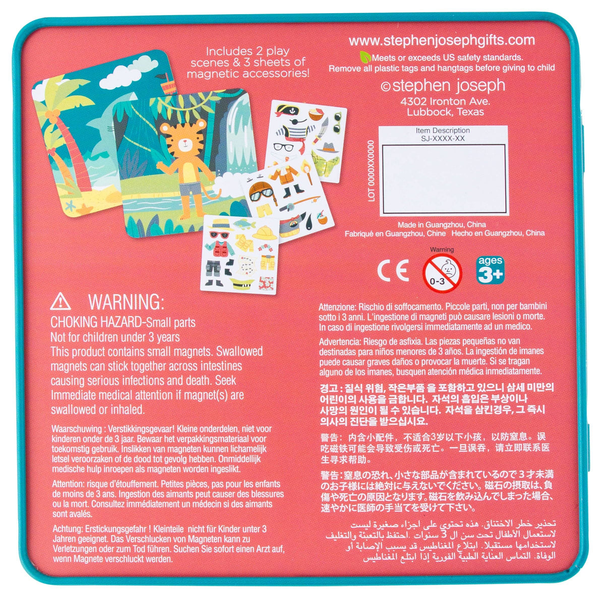 Travel Tin Magnetic Dress Up- 3 Designs
