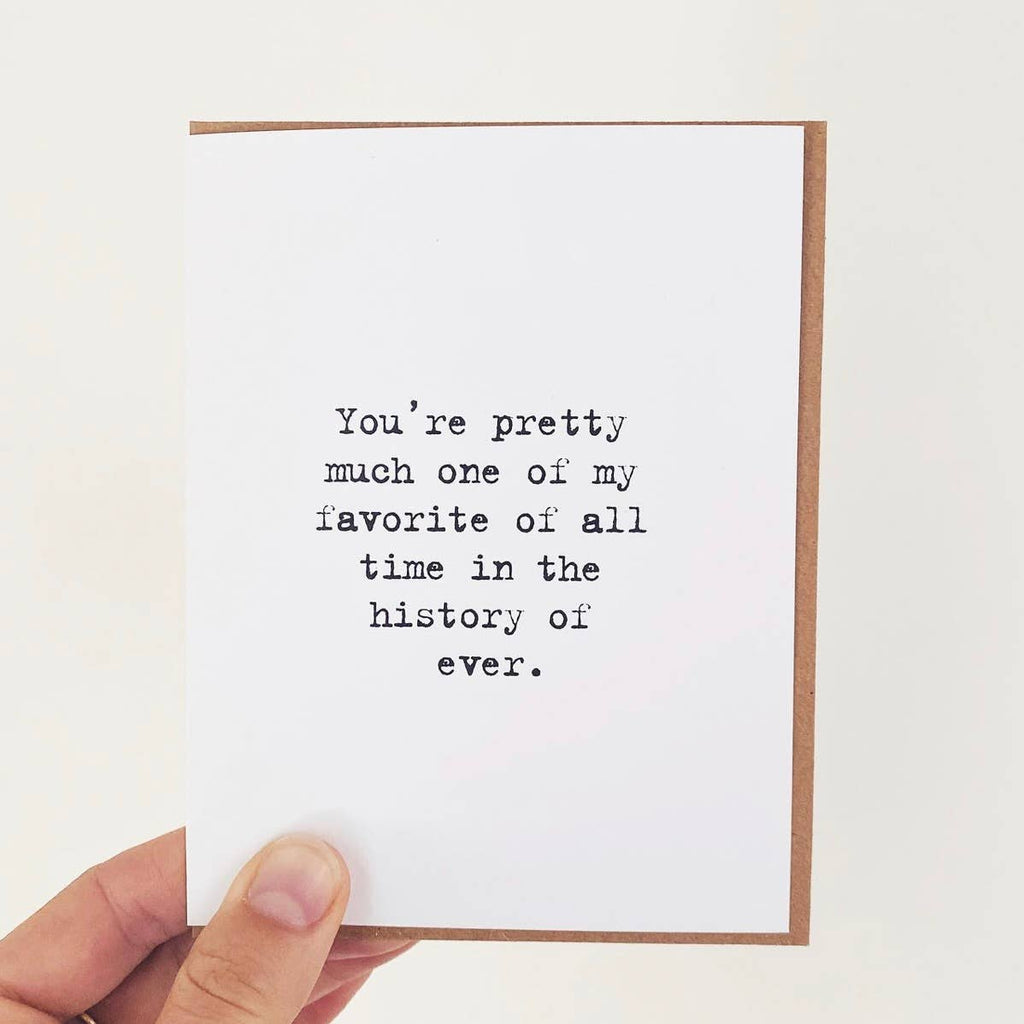 History Of Ever Love Greeting Card