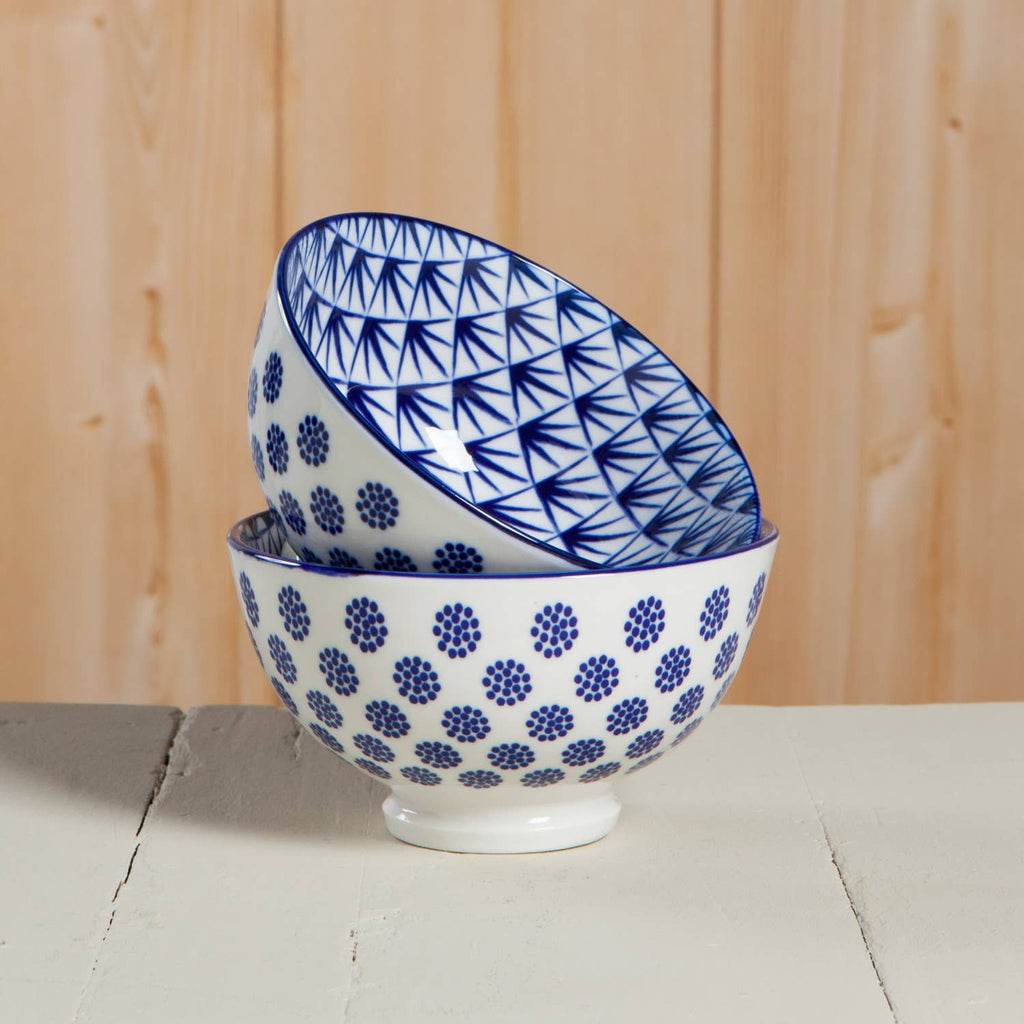 Blue Dots Bowl 4 inch
