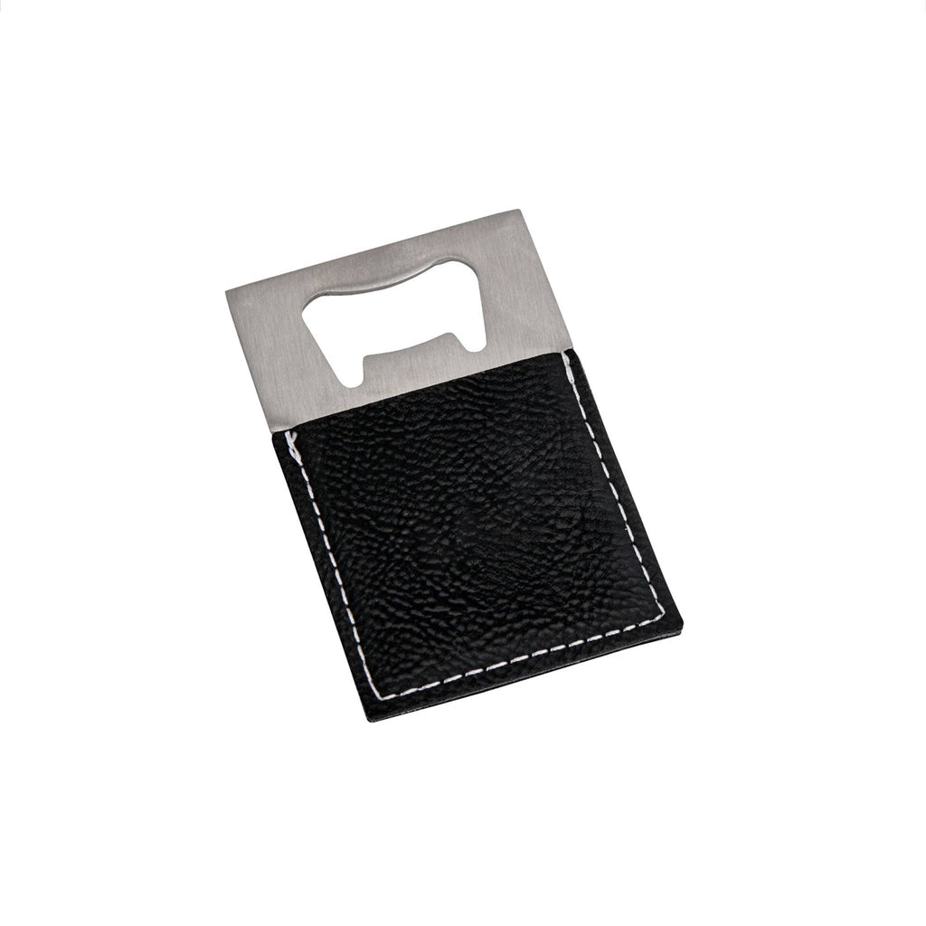 Blk Bottle Opener - 3.5" x 2"