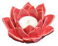 Coral - Forever Floral Ceramic Tea Light Holder -