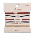"Brave" Red, White & Blue with Silver Star Accents- K'lani hair tie bracelets