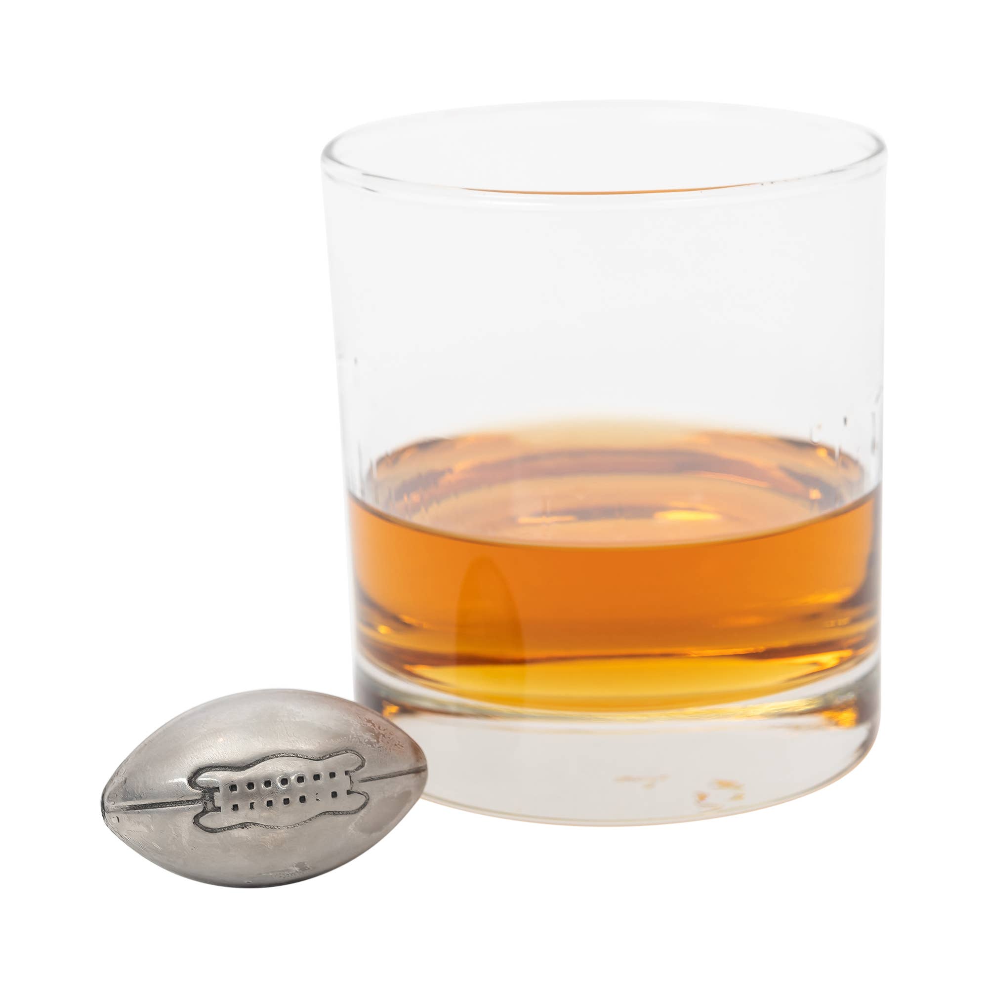 Whiskey Cubes - Football | 4-Piece Stainless Chilling Stones