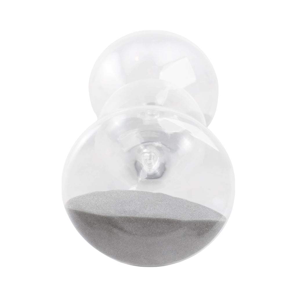 3 Bubble Sandtimer - White/Clear Glass Bubble 30-Minute, 8 in.