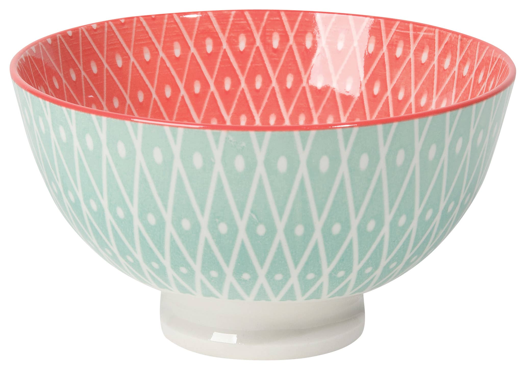 Geo Pink Bowl 4 inch