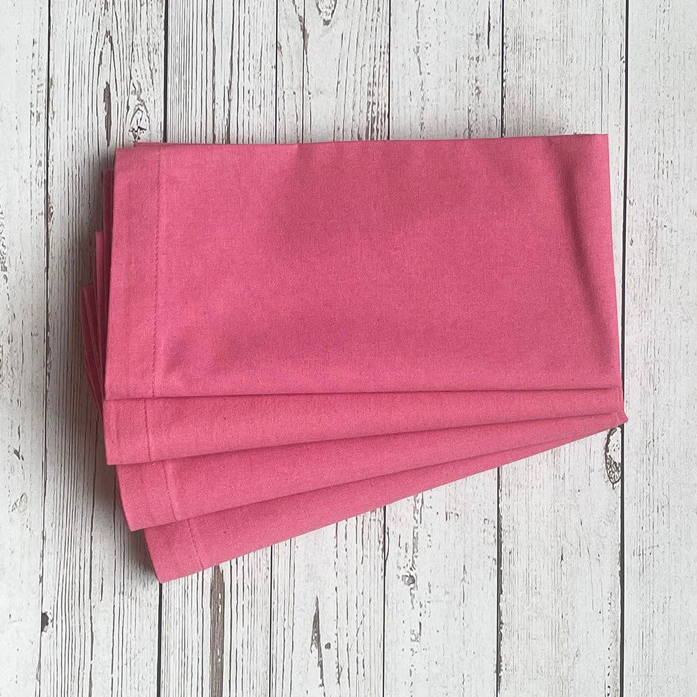 "Rosy" (solid) - Cloth Napkins -