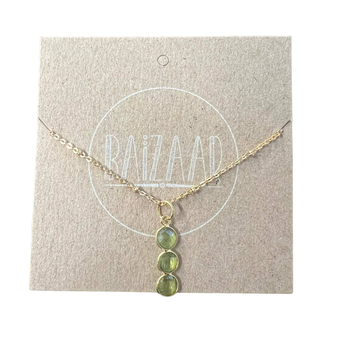 Triple Stone Necklace