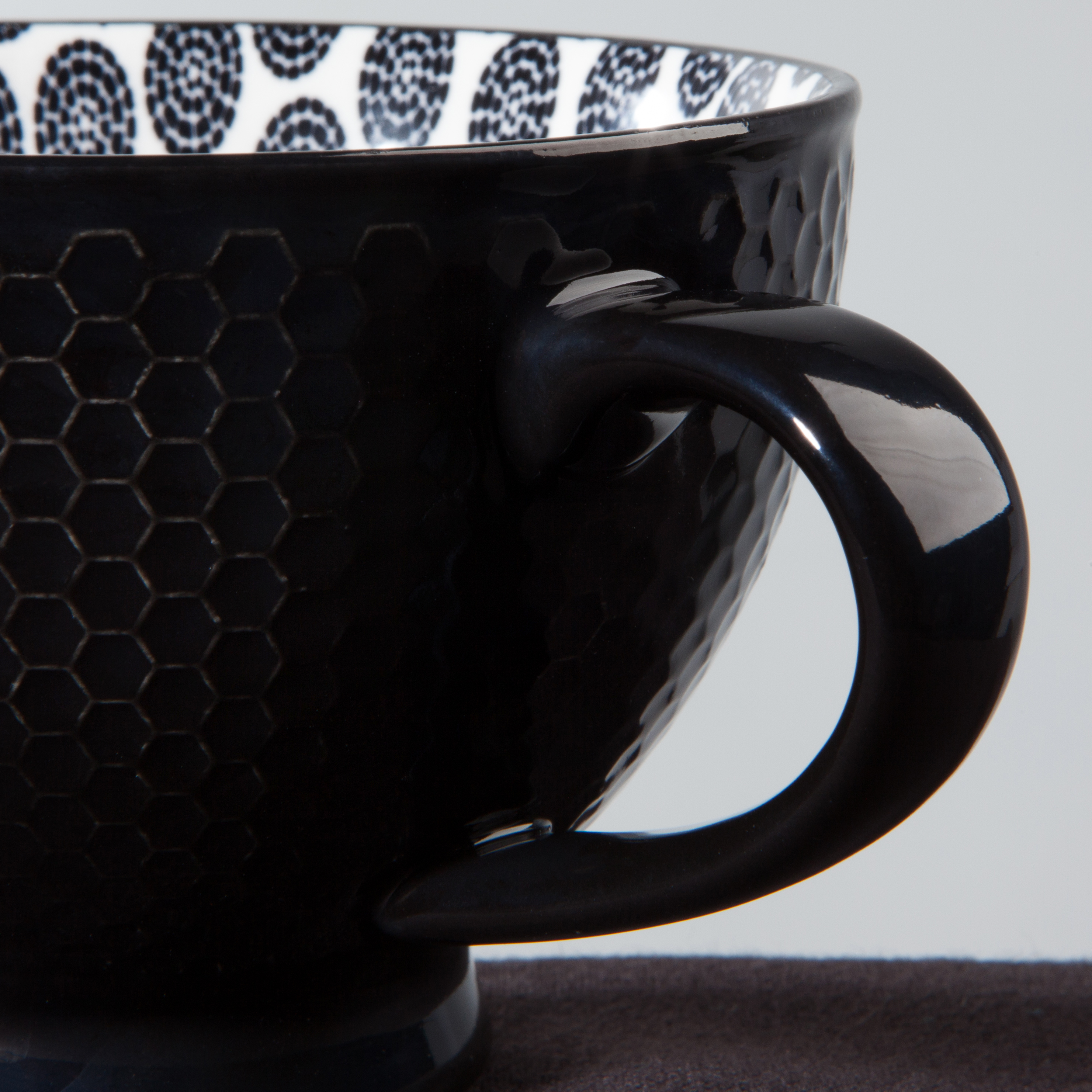 Black Latte Mug 14 oz