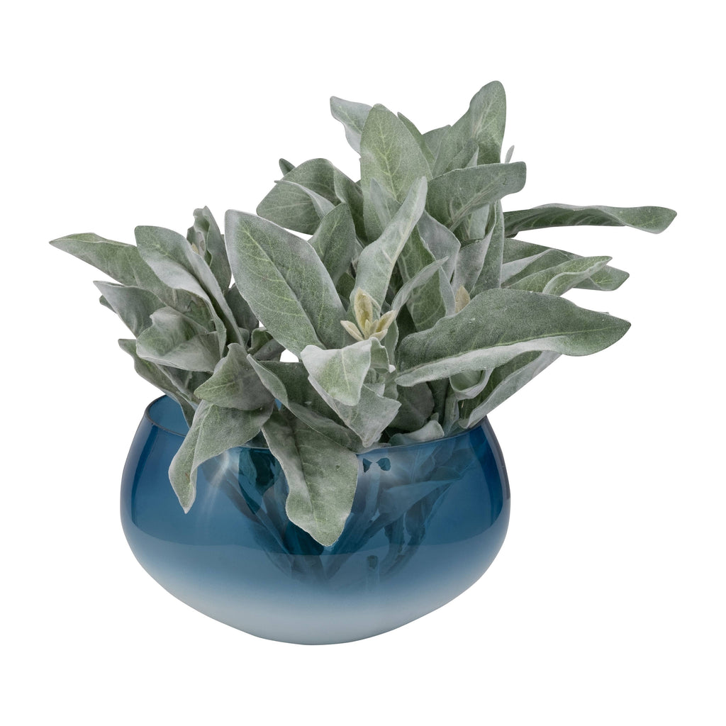 Decorative Bowls - Blue Glass Ombre, 10/14 in.
