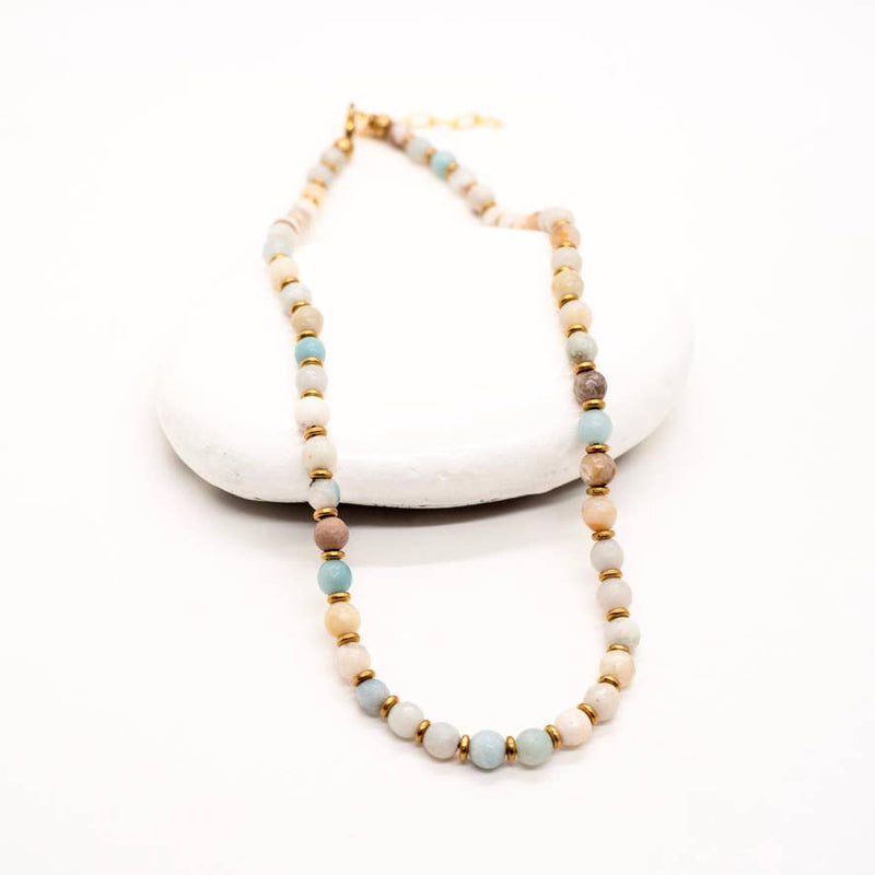 Beaded Stone Necklace