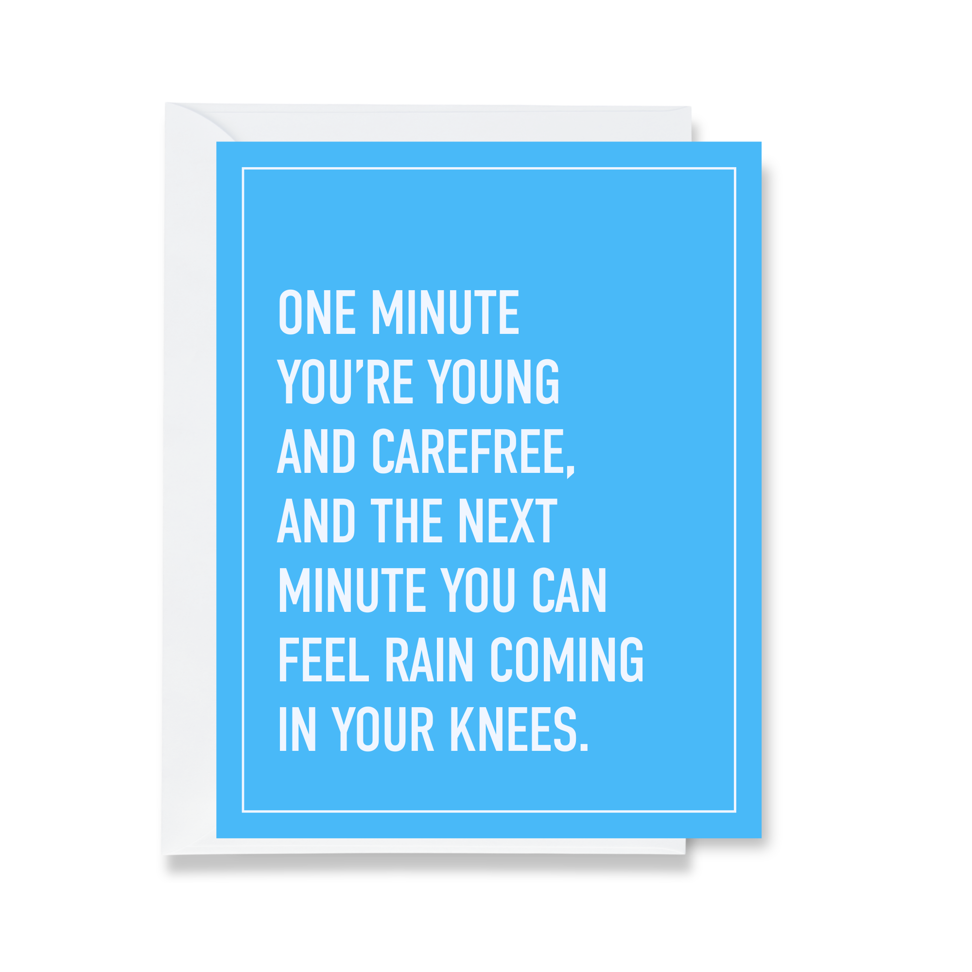 Rain Coming in Your Knees Greeting Card