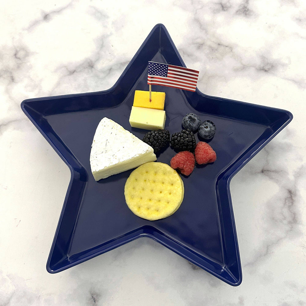 Patriotic Star Melamine 11 1/4" Plate