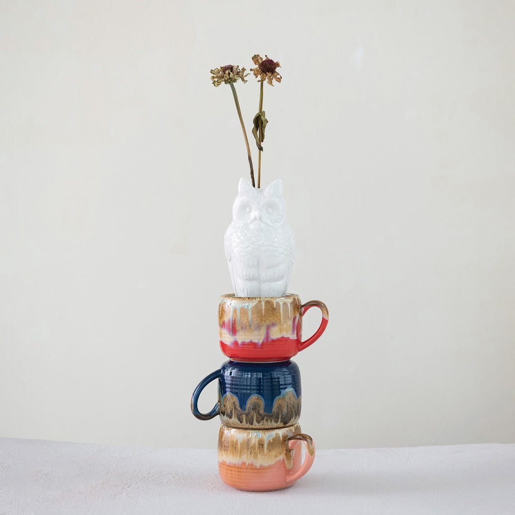 4"Rd x 3"H Stoneware Mug,