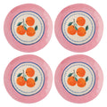 MELAMINE SALAD PLATE S/4  ORANGES (S25)