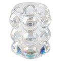 LUCIA HOBNAIL VOTIVE  IRIDESCENT (S24)